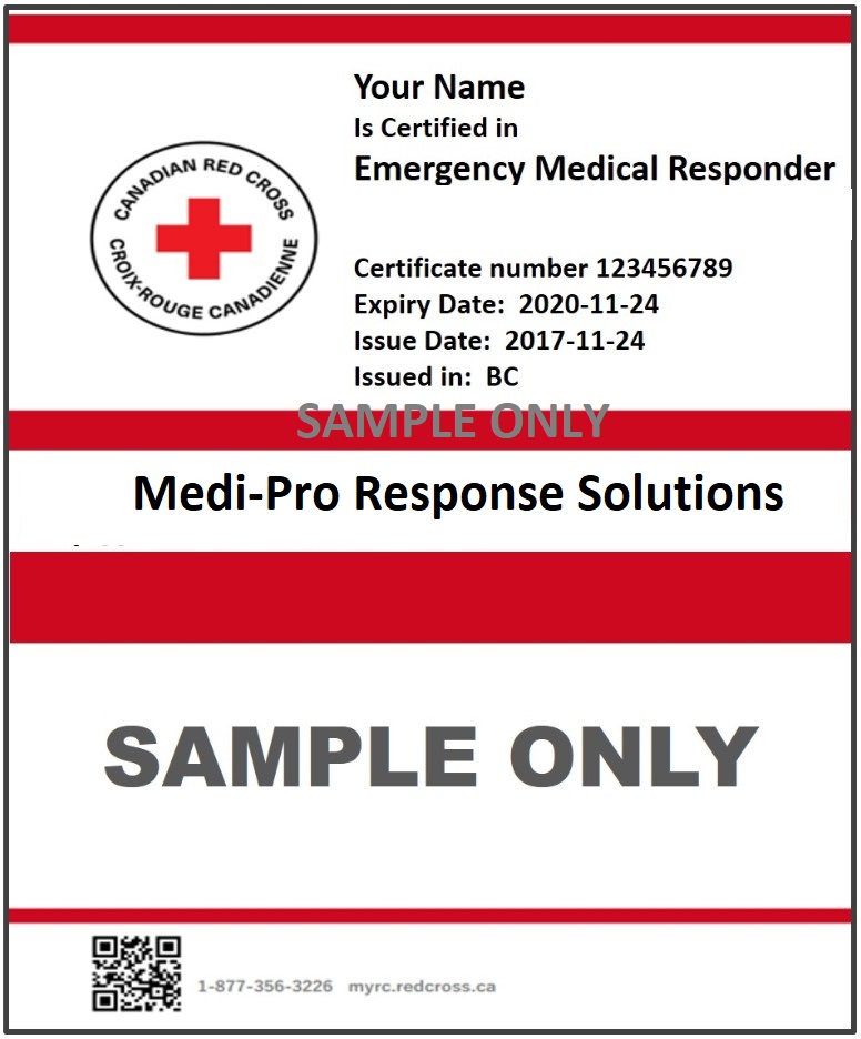 Sample EMR Certificate