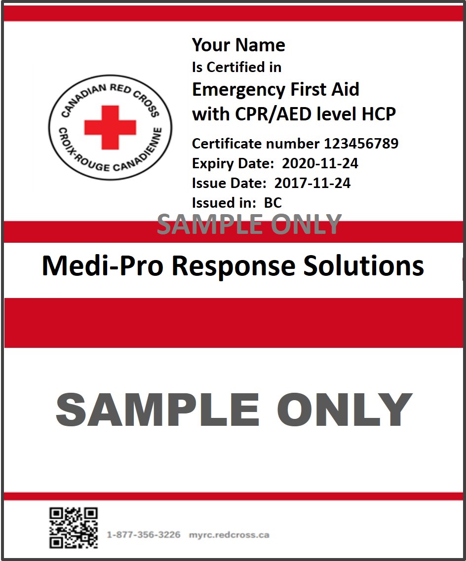 Sample EFA Certificate